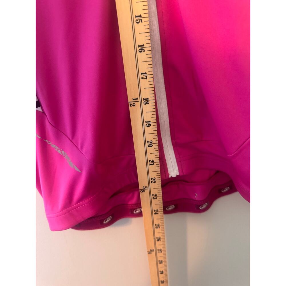 Performance Bicycle Elite Women's Cycling Jersey Small Pink White Full Zip Bike - Picture 7 of 7